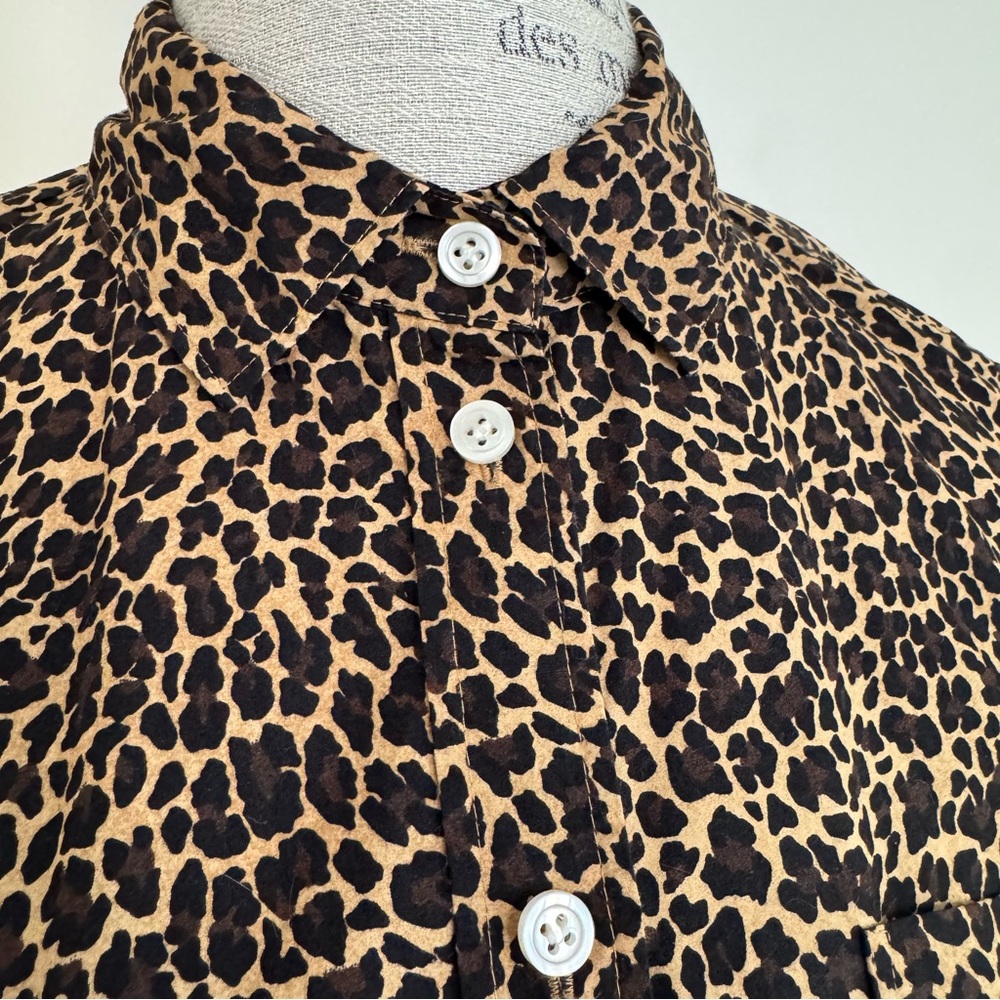 J. Crew Leopard print Shirt - Black and Brown